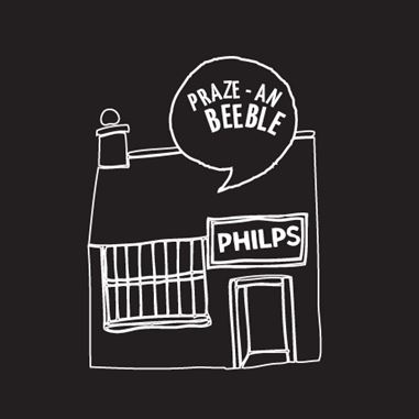 drawing of Philps Pasties Shop in Praze-an-Beeble