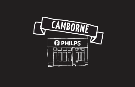 drawing of Philps Pasties Shop in Camborne